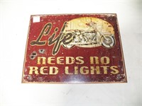 12x16  inch Metal Motorcycle Sign