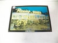 Rosie's Diner (Live To Ride) Metal Sign