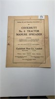 Cockshutt No.6 Tractor manure spreader