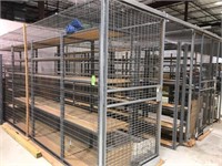 Wire Mesh Security Cage, Approx. 17' x 16' x 8'T