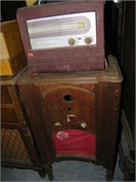 2 Pc Vintage Empty wood case & Stromberg-Carlson