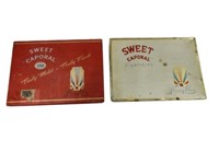 LOT OF 2 SWEET CAPORAL CIGARETTES FLAT FIFTIES
