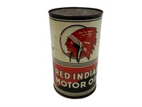 RED INDIAN MOTOR OIL IMP. QT. CAN