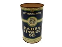 LIVINGSTON'S BADEN LINSEED OIL 2 LBS. 4 OZ. CAN