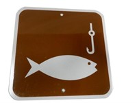 NATIONAL PARKS FISHING ALLOWED S/S ALUMINUM SIGN
