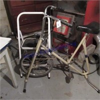 Step stool, excercise bike