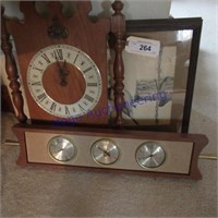 Clock, barometer
