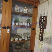 Glassware- All  in cabinet next to the wall