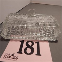 CRYSTAL BUTTER DISH