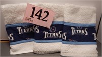 3 TN TITANS HAND TOWELS