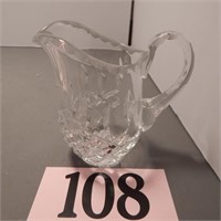 CRYSTAL PITCHER 4.5" AND VASE 6"