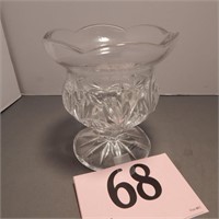 ROYAL LIMITED 24% LEAD CRYSTAL FOOTED DISH 5.5"