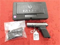 Ruger SR9, 9mm, Semi-Auto Stainless Steel, in Case