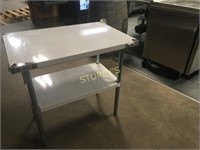 New Stainless Steel Table With Reinforced Shelf