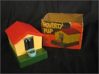 Vintage Poverty Pup Battery Bank NOS w/ box 1966