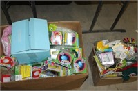 TWO BOXES OF CRAFT ITEMS