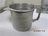 Vtg. Aluminum Measuring Cup