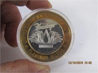 Limited Edition Ten Dollar Gaming Token-Flamingo