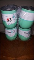 Swig 4 insulated tumblers with 'sippy' lids 12