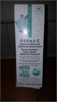 Dermae. Natural mineral oil-free sunscreen