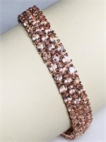 $1400 S/Sil Morganite Bracelet