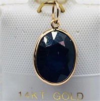$400  Wyg Enhanced Sapphire Pendant
