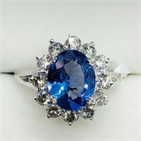 $11800 14K Tanzanite  Diamond Ring