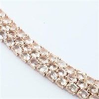 $1400 S/Sil Morganite Bracelet