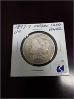 1897 Morgan silver dollar USA