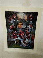 Signed Daniel Moore "Crimson Tradition" AP Print