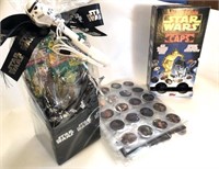 1990's Star Wars Pez & Box of Pogs Caps