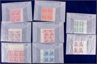 Stamps 8 Commemorative Plate Blocks 1930-1980