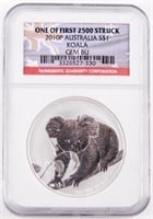Coin 2010-P  Silver Koala Australia Certified NGC