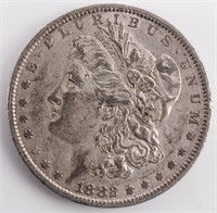 Coin 1882-O Over S  Morgan Silver Dollar XF/AU