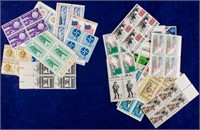 Stamps 50 Commemorative Plate Blocks 4¢ & 5¢