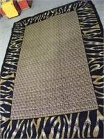 Black & Brown rug 109.5" x 77.5" Polyproplene