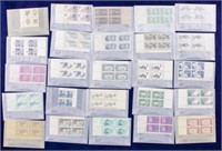 Stamps 25 Complete 5¢ Commemorative Plate Blocks