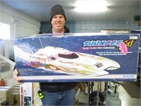 large remote controlled speed boat in box