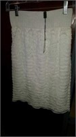 White ruffled skirt.  Size M. Reg $30