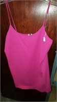 Stretch camisole. Hot pink. One size. Reg $25