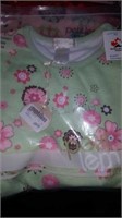 Girl's green floral pj's. Size 6x. Reg $25.99