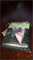 Grey baby blanket. Extremely soft and cozy. Reg