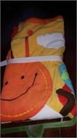 Orange sunshine baby blanket.  Reg $25