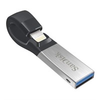 SanDisk 32 GB iXpand Flash Drive, Black / Silver