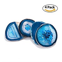 Amethya Natural Sliced Agate Coaster, Cup Mat for