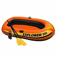 Intex Explorer 300, 3-Person Inflatable Boat Set