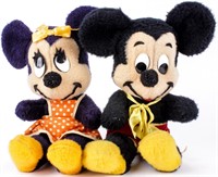 Vintage Minnie & Mickey Mouse Stuffed Toys