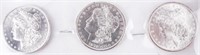 Coin 3 Morgan Silver Dollars Brilliant Unc. S Mint