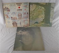 Lot Of 3 John Lennon Records Album Vinyl