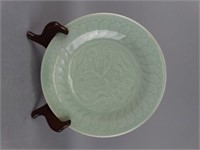 Celadon Glazed Chinese Fish Plate